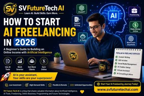 2026 में AI Freelancing कैसे शुरू करें? Artificial Intelligence से ऑनलाइन कमाई की पूरी गाइड